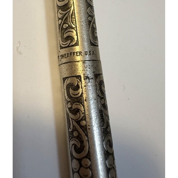 Vintage Sheaffer Pen Sterling Silver Engraved Grape Floral Design USA - Picture 5 of 9